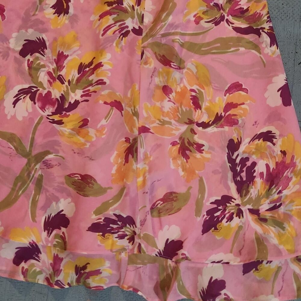 Vintage Floral Layered Midi Skirt, size 12 boho casual cottagecore fairycore - Picture 5 of 8